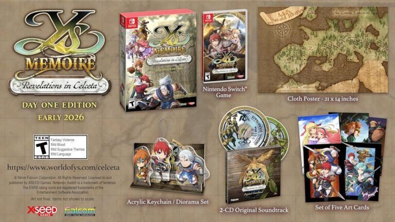 Ys Memoire: Revelations in Celceta confirma edición física para Nintendo Switch y ya se puede reservar