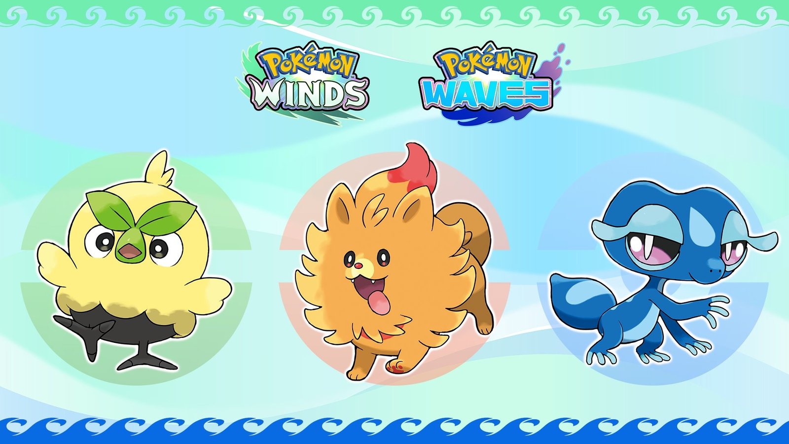 Pokémon Winds & Waves se deja ver por primera vez y confirma a sus starters: Browt, Pombon y Gecqua Pokémon Winds & Waves se deja ver por primera vez y confirma a sus starters: Browt, Pombon y Gecqua