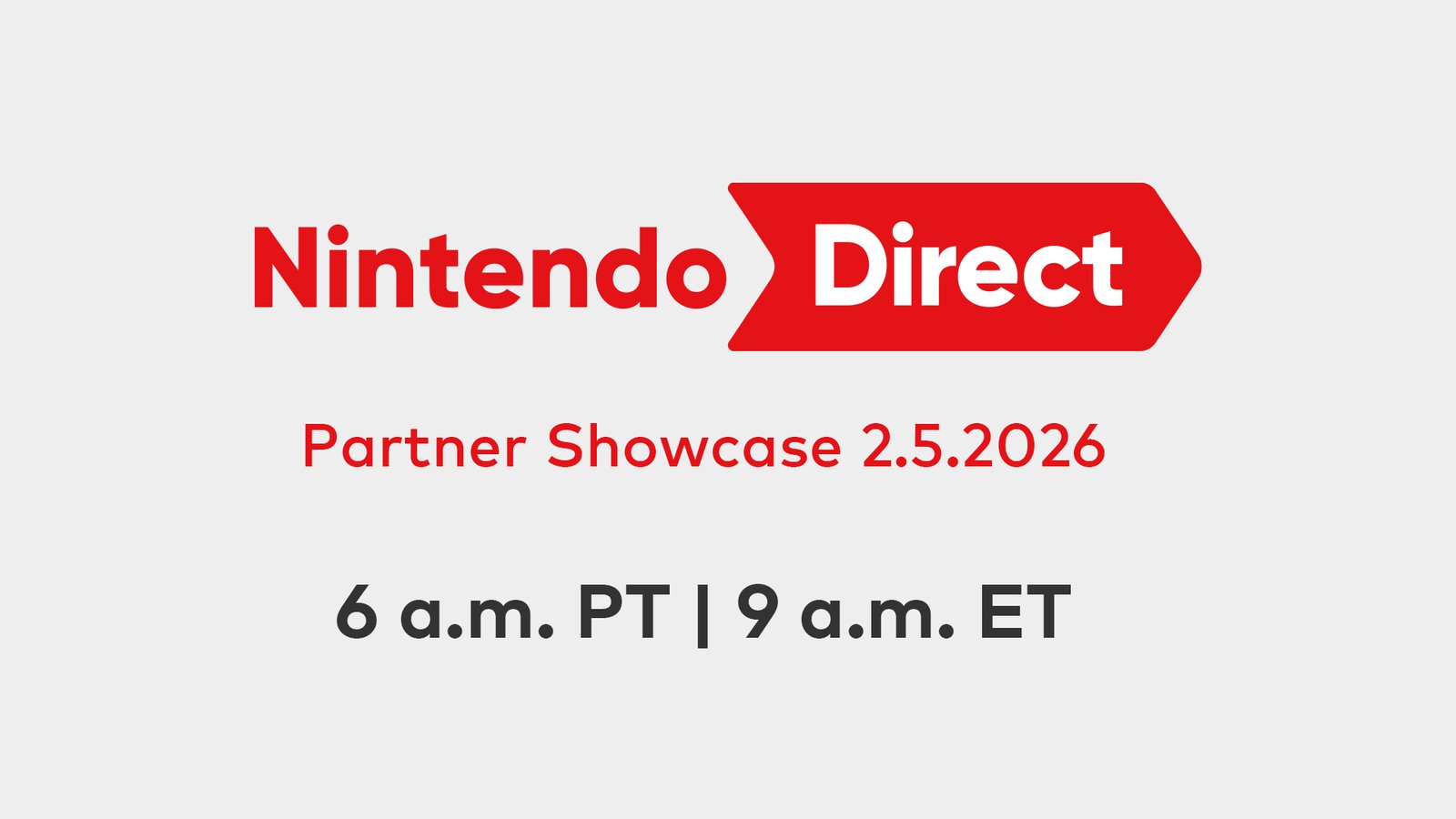Nintendo confirma un Nintendo Direct “Partner Showcase” para el 5 de febrero: hora, duración y dónde verlo Nintendo confirma un Nintendo Direct “Partner Showcase” para el 5 de febrero: hora, duración y dónde verlo