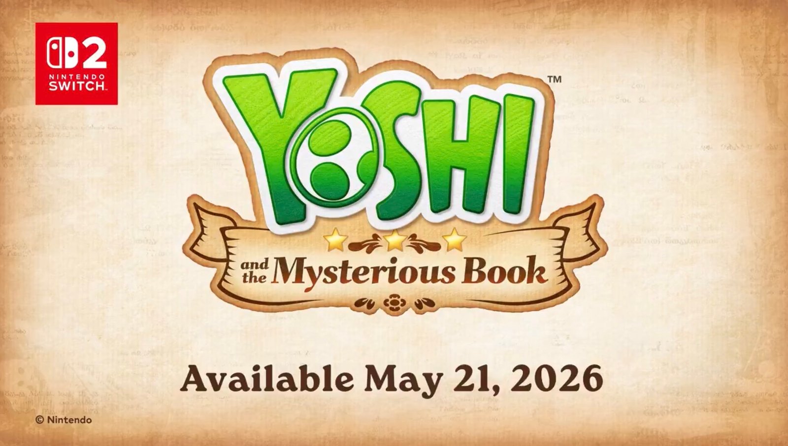 Nintendo confirma “Yoshi and the Mysterious Book”: el nuevo juego exclusivo de Switch 2 ya tiene fecha