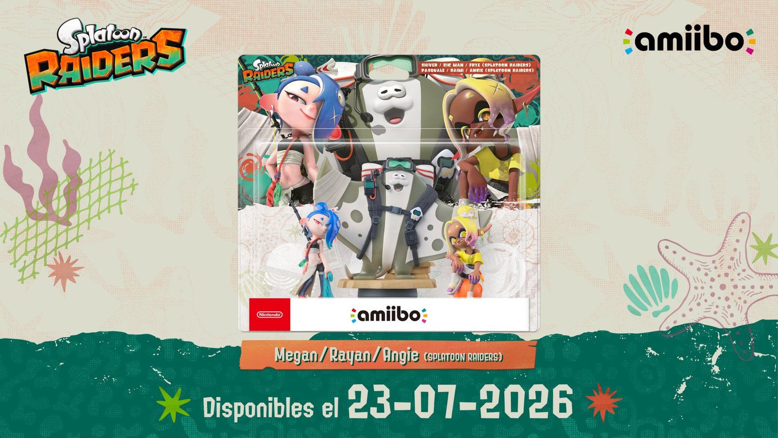 Aparecen los nuevos amiibo de Splatoon Raiders en la tienda oficial: $24.99 cada uno y ya se dejan ver Frye y Shiver Aparecen los nuevos amiibo de Splatoon Raiders en la tienda oficial: $24.99 cada uno y ya se dejan ver Frye y Shiver